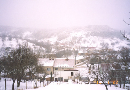Sobůlky v zimě - místní trať Vala
