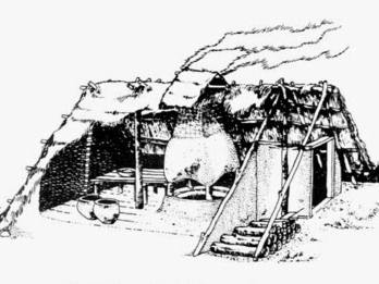 Nákres keltského domu